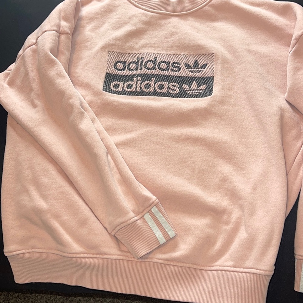 Pink womens adidas’s sweatshirt